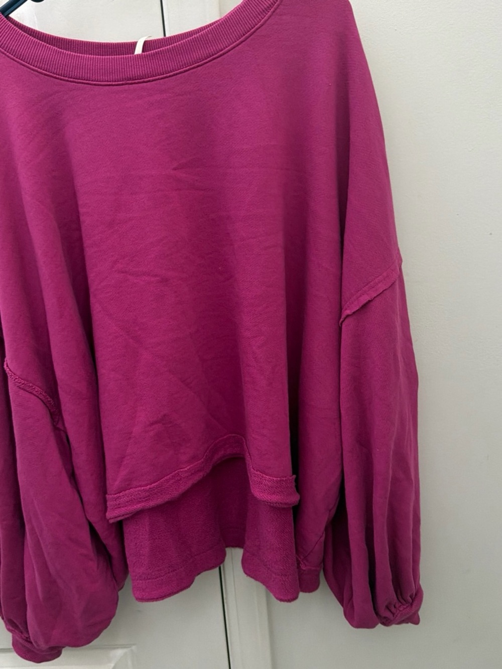 Free People cropped Camden. Women pink . Size large look great - Picture 2 of 5